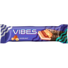 Шоколадный батончик Good Vibes с карамелью и фундуком 40г в магазинах Магнит