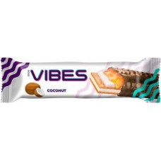 Шоколадный батончик Good Vibes с карамелью и кокосом 40г в магазинах Магнит