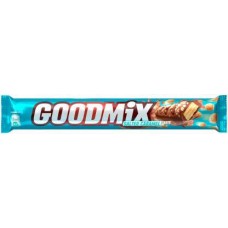 Шоколадный батончик Goodmix хрустящие вафли с солёной карамелью 44г в магазинах Магнит