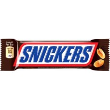 Шоколадный батончик Snickers 32г в магазинах Магнит
