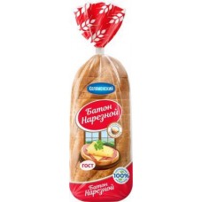 Хлеб Коломенское Батон нарезной 400г в магазинах Магнит