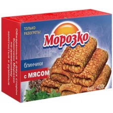 Блинчики Морозко с мясом 420г в магазинах Магнит