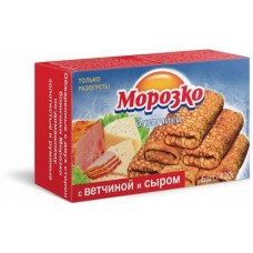Блинчики Морозко с ветчиной и сыром 420г в магазинах Магнит