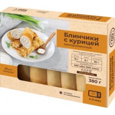 Блинчики с курицей Чистый состав 380г в магазинах Магнит
