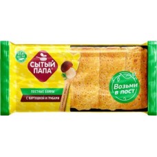 Блины Сытый Папа постные с картошкой и грибами 350г в магазинах Магнит