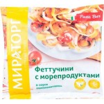Феттучини Vитамин с морепродуктами в соусе Неаполитано 400 Трио-Инвест
