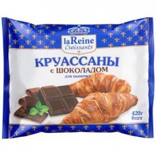 Круассаны La Reine с шоколадом замороженные 420г в магазинах Магнит