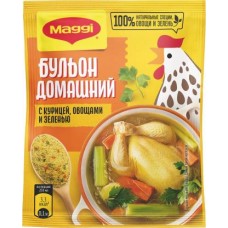 Бульон Maggi Домашний с курицей овощами и зеленью 100г в магазинах Магнит