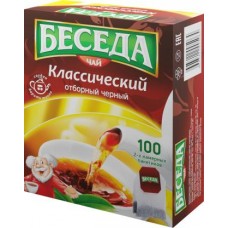 Чай черный Беседа отборный классический 100пак 200г в магазинах Магнит