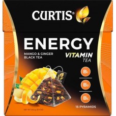 Чай черный Curtis Energy ароматизированный среднелистовой 15пир 25.5г в магазинах Магнит Чай черный Curtis Energy ароматизированный среднелистовой 15пир 25.5г в магазинах Магнит