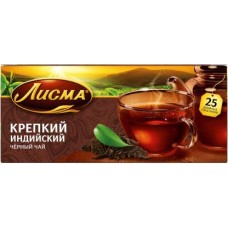 Чай черный Лисма Крепкий 25 пак в магазинах Магнит Чай черный Лисма Крепкий 25 пак в магазинах Магнит