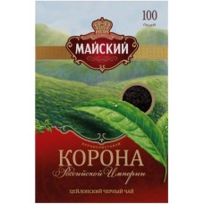 Чай черный Майский Корона Российской Империи 200г в магазинах Магнит