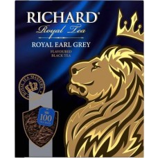 Чай черный Richard Royal Earl Grey цейлон с ароматом бергамота 100пак в магазинах Магнит