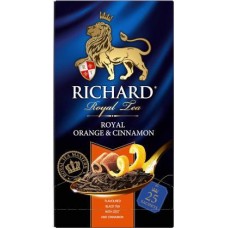 Чай черный Richard Royal Orange&Cinnamon 25пак*50г в магазинах Магнит