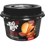 Чипсы Big Bon картофельные Ребрышки гриль с соусом Барбекю 105г