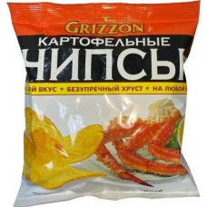 Чипсы Grizzon картофельные вкус краба 150г в магазинах Магнит