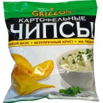 Чипсы Grizzon картофельные вкус сметаны и лука 150г