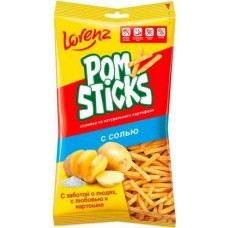 Чипсы картофельные соломкой Pomsticks с солью 100г в магазинах Магнит