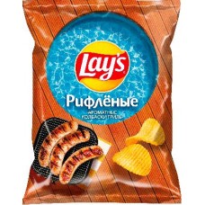 Чипсы Lays Колбаски гриль 125г в магазинах Магнит