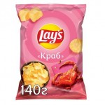 Чипсы Lays Краб 140г
