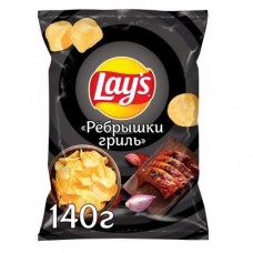 Чипсы Lays Ребрышки Гриль 140г в магазинах Магнит
