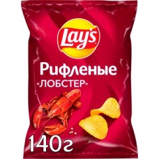 Чипсы Lays Рифленые Лобстер 140г в магазинах Магнит