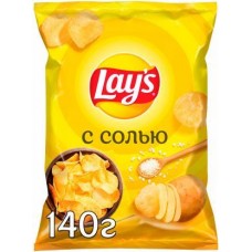 Чипсы Lays с Солью 140г в магазинах Магнит