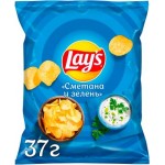 Чипсы Lays Сметана и зелень 37г