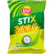 Чипсы Lays Stix Соломка Сметана и лук/сыр чеддер/кетчуп 65г в ассортименте в магазинах Магнит