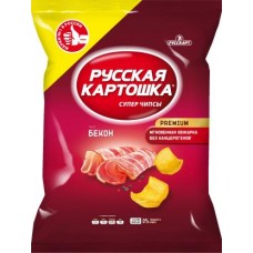 Чипсы Русская картошка картофельные Бекон 140г в магазинах Магнит