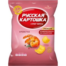 Чипсы Русская картошка картофельные вкус креветка 50г в магазинах Магнит