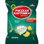 Чипсы Русская картошка Сметана и зеленый лук 80г
