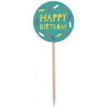 Топпер мини Пакетико Happy Birthday 20шт