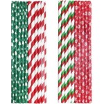 Трубочки Пакетико бумажные новогодние 20шт