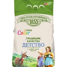 Стиральный порошок Заводъ Братьевъ Крестовниковыхъ Color для детских вещей 2.4кг в магазинах Магнит