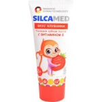 Зубная паста Silcamed детская со вкусом клубники 2-12лет 65г
