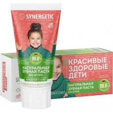 Зубная паста Synergetic Клубничка и банан детская 50г в ассортименте в магазинах Магнит