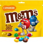 Конфеты M&M’s драже с арахисом и молочным шоколадом для компании 360г