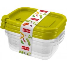 Комплект контейнеров Бытпласт Фрэш с клапаном 3шт*600мл в магазинах Магнит