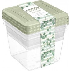 Комплект контейнеров Cotton 0.5+0.5+1л 3шт в магазинах Магнит