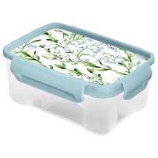Контейнер для СВЧ Полимербыт герм 1.1л Ландыши в магазинах Магнит