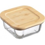 Контейнер Wellfort Style стеклянный с бамбуковой крышкой 520мл