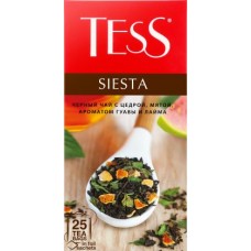 Чай черный Tess Siesta с цедрой гуава-лайм и мятой 25пак в магазинах Магнит