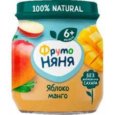 Пюре ФрутоНяня Яблоко манго 100г в магазинах Магнит