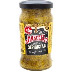 Горчица Махеевъ зернистая 190г в магазинах Магнит
