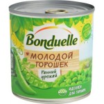 Горошек Bonduelle зеленый Молодой 400г