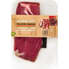 Стейк Мираторг Black Angus Фланшет из мраморной говядины 400г в магазинах Магнит