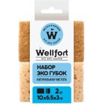 Губка Wellfort Эко для всех видов уборки 2шт
