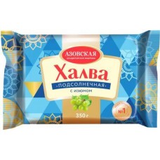 Халва Азовская КФ подсолнечная с изюмом 350г в магазинах Магнит