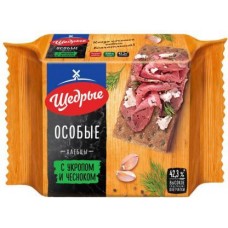 Хлебцы Щедрые ржано-пшеничные с укроп и чесноком 200г в магазинах Магнит